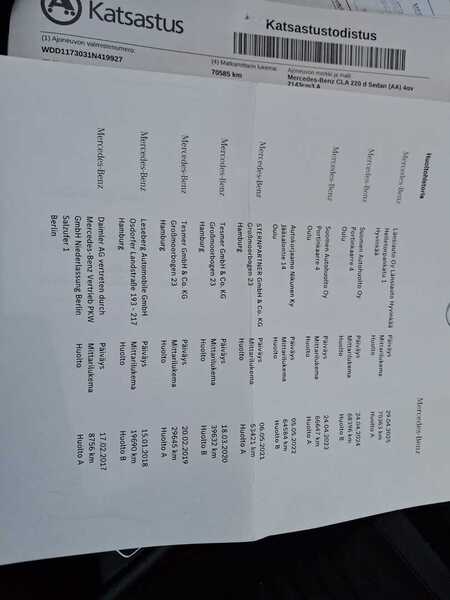 Mercedes-Benz CLA-sarja vaihtoauto