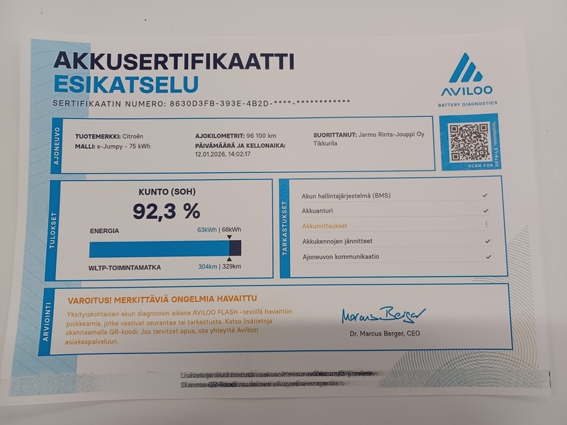 Citroën ë-Jumpy vaihtoauto