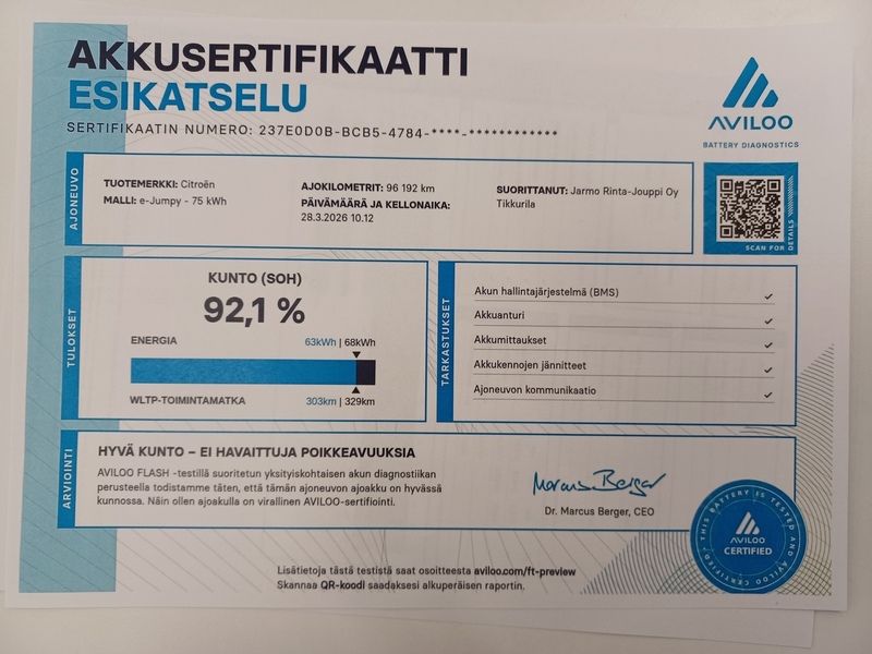 Citroën ë-Jumpy vaihtoauto