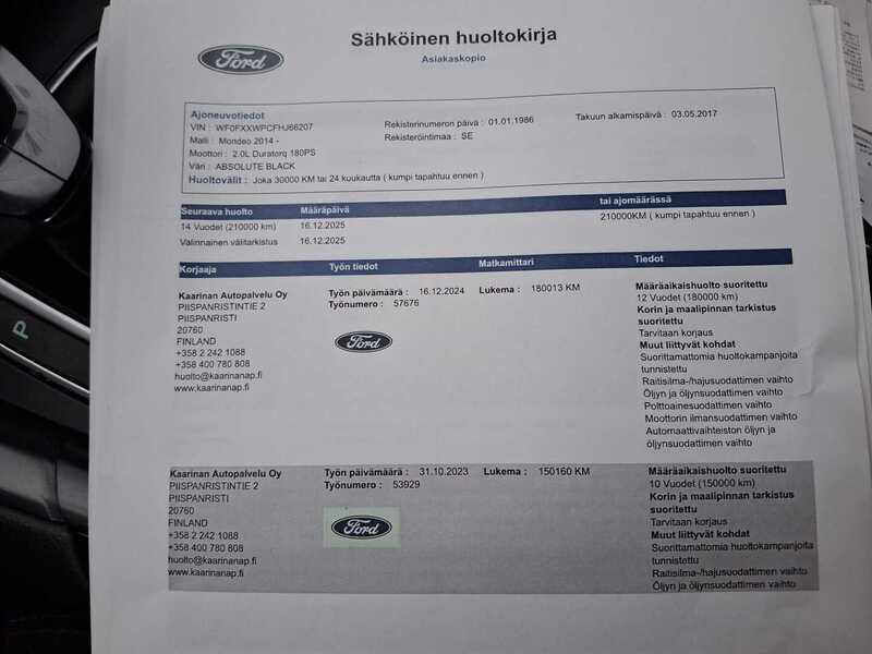 Ford Mondeo vaihtoauto