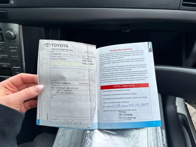 Toyota Avensis vaihtoauto