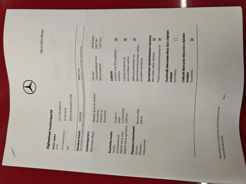 Mercedes-Benz CLA-sarja vaihtoauto