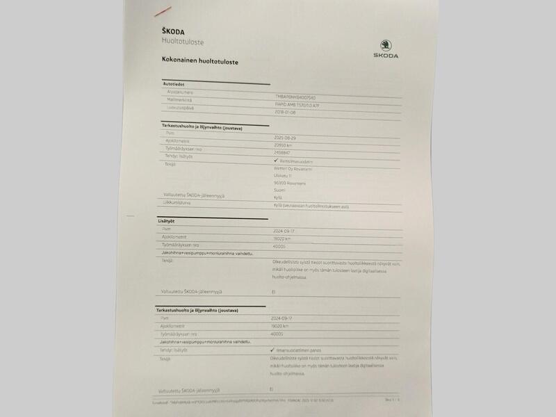 Skoda Rapid vaihtoauto