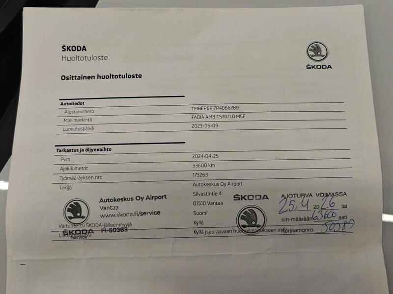 Skoda Fabia vaihtoauto