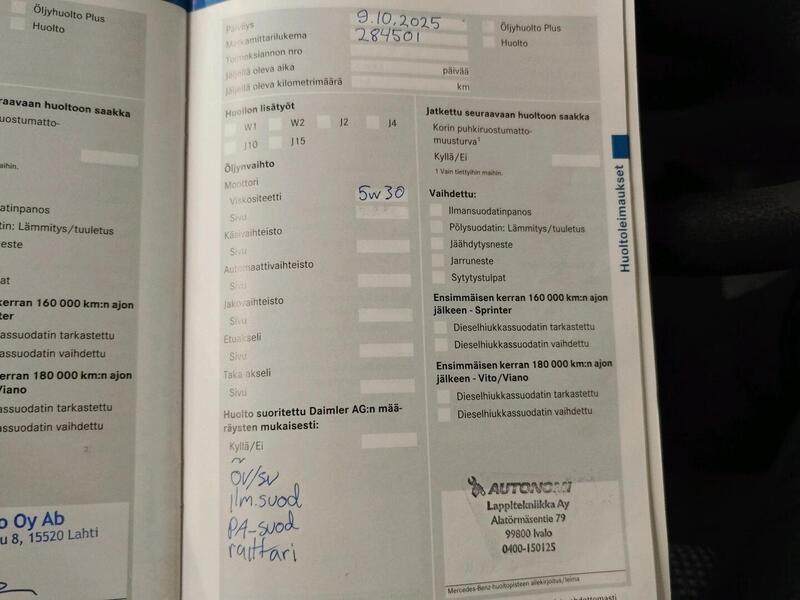 Mercedes-Benz Sprinter vaihtoauto