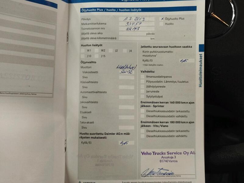 Mercedes-Benz Sprinter vaihtoauto