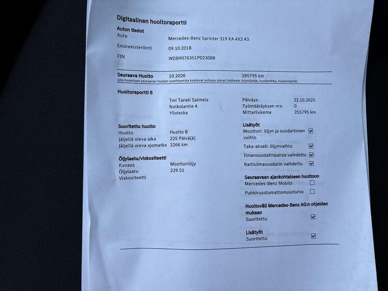 Mercedes-Benz Sprinter vaihtoauto