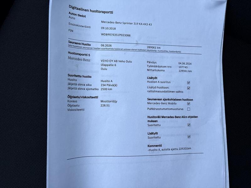 Mercedes-Benz Sprinter vaihtoauto