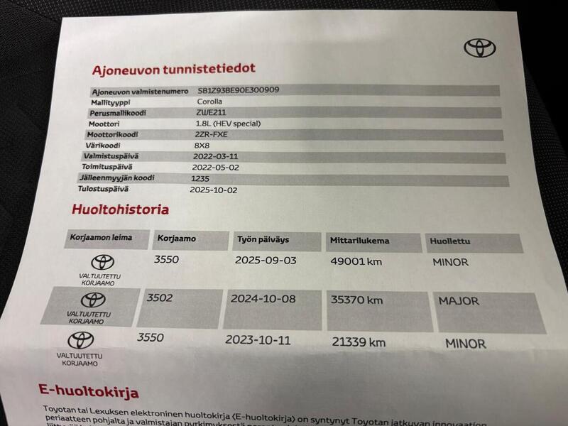 Toyota Corolla vaihtoauto