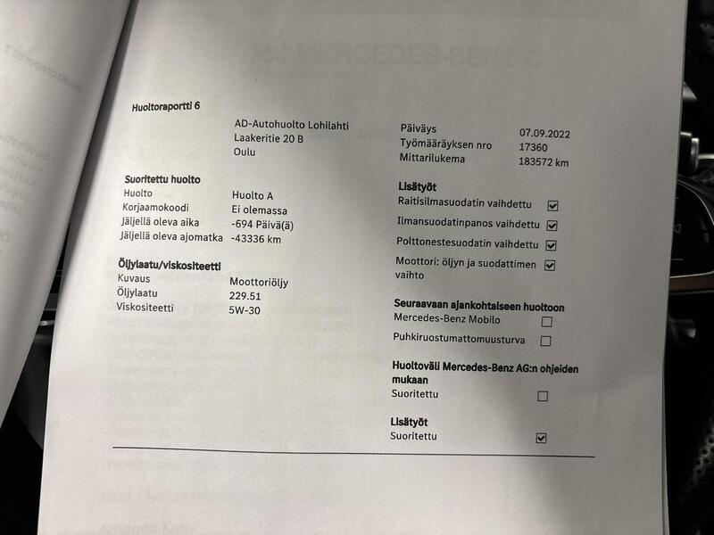 Mercedes-Benz C vaihtoauto