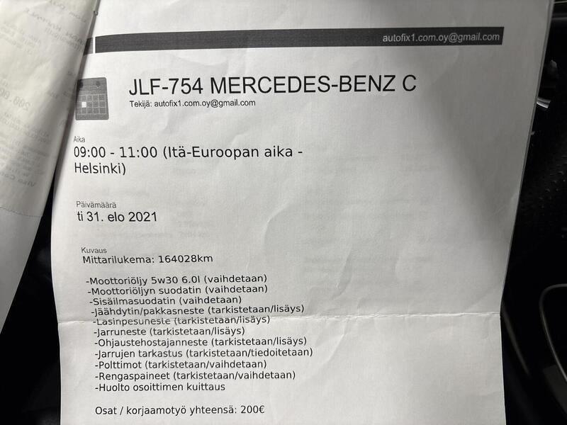 Mercedes-Benz C vaihtoauto