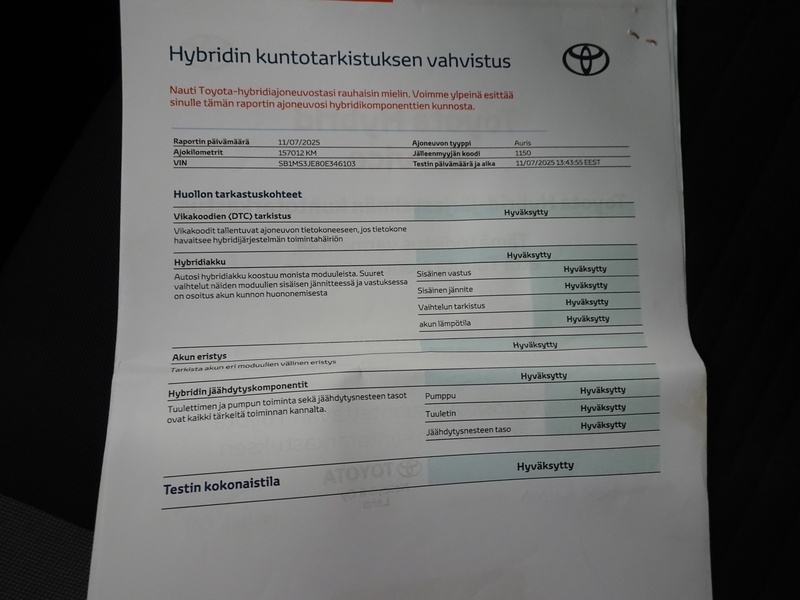 Toyota Auris vaihtoauto