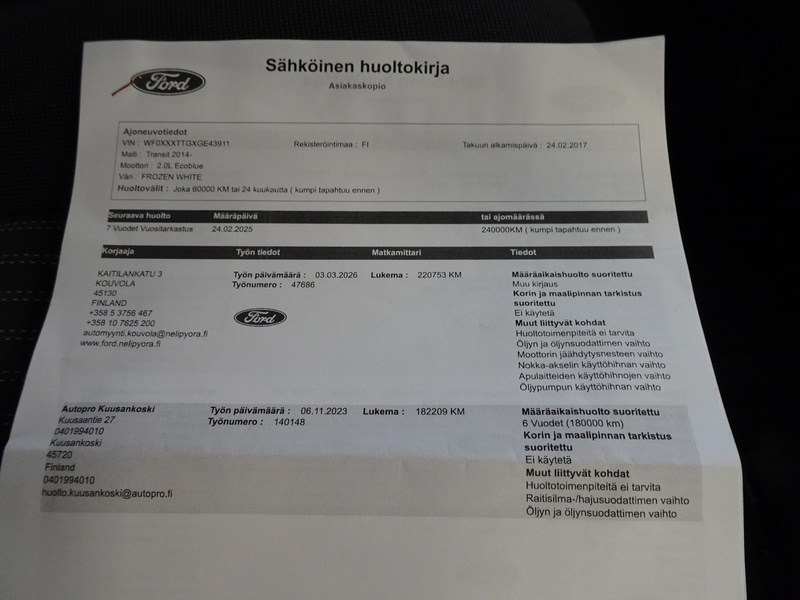 Ford Transit vaihtoauto