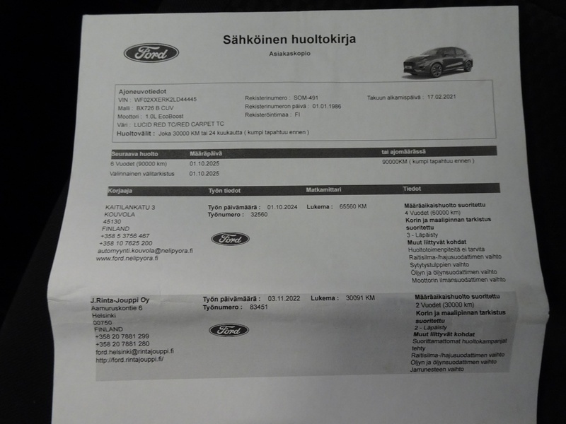 Ford Puma vaihtoauto