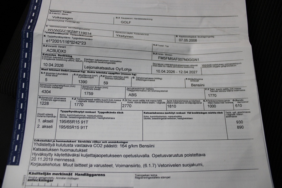 Volkswagen Golf vaihtoauto