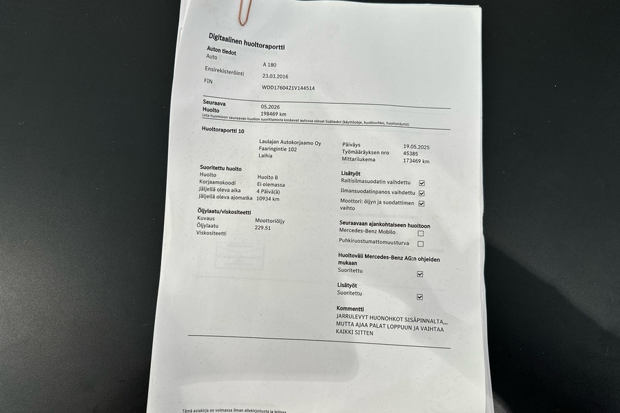 Mercedes-Benz A vaihtoauto