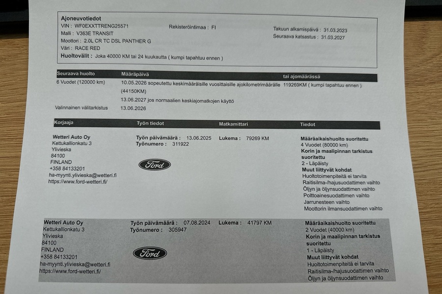 Ford Transit vaihtoauto