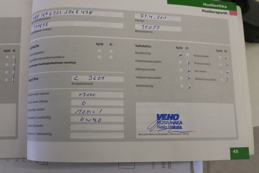 Mercedes-Benz A vaihtoauto