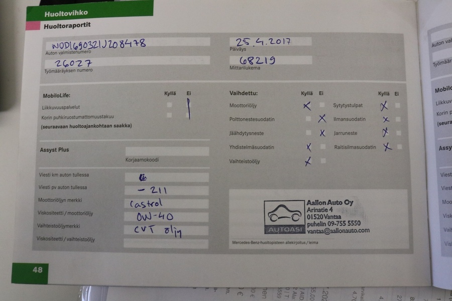 Mercedes-Benz A vaihtoauto