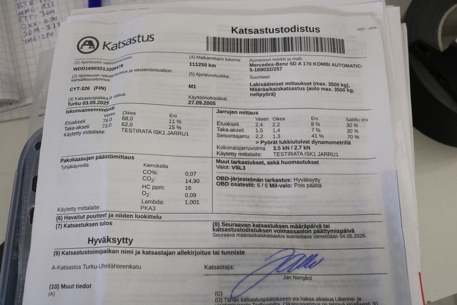 Mercedes-Benz A vaihtoauto