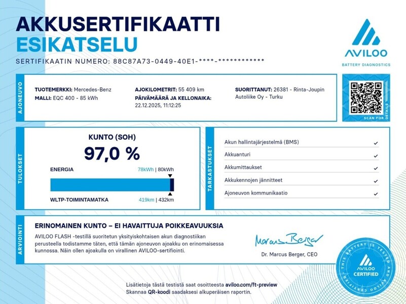 Mercedes-Benz EQC vaihtoauto