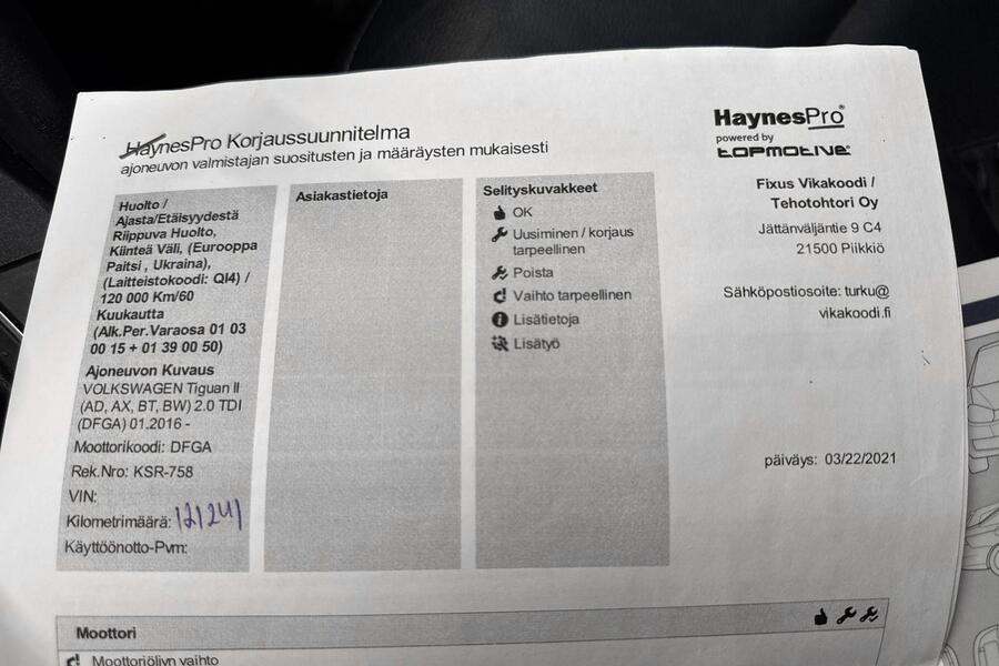 Volkswagen Tiguan vaihtoauto