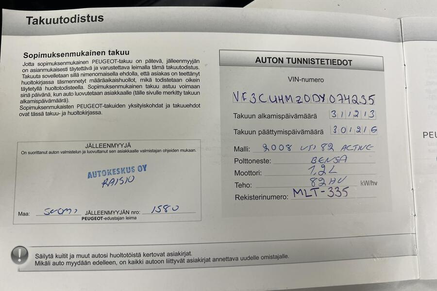 Peugeot 2008 vaihtoauto