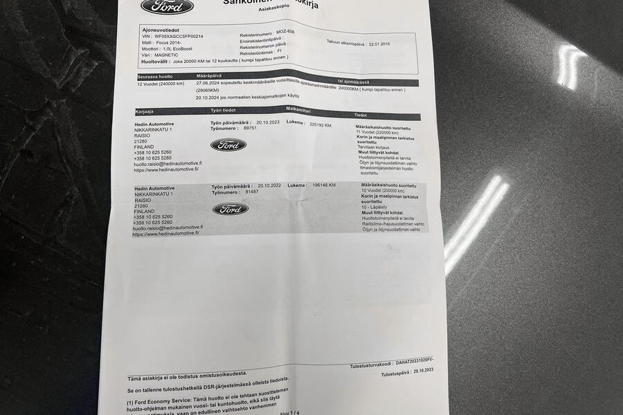 Ford Focus vaihtoauto