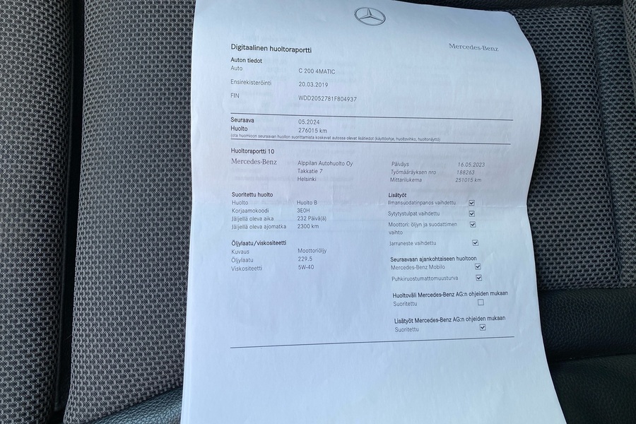 Mercedes-Benz C vaihtoauto