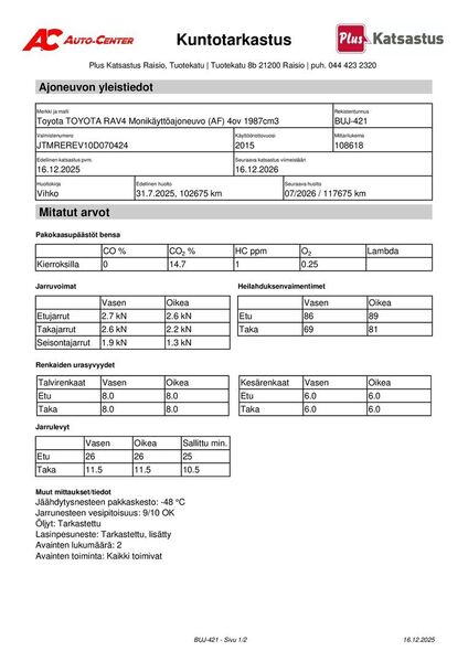 Toyota RAV4 vaihtoauto