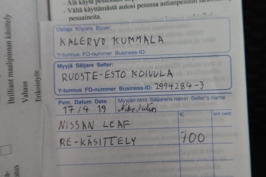 Nissan Leaf vaihtoauto