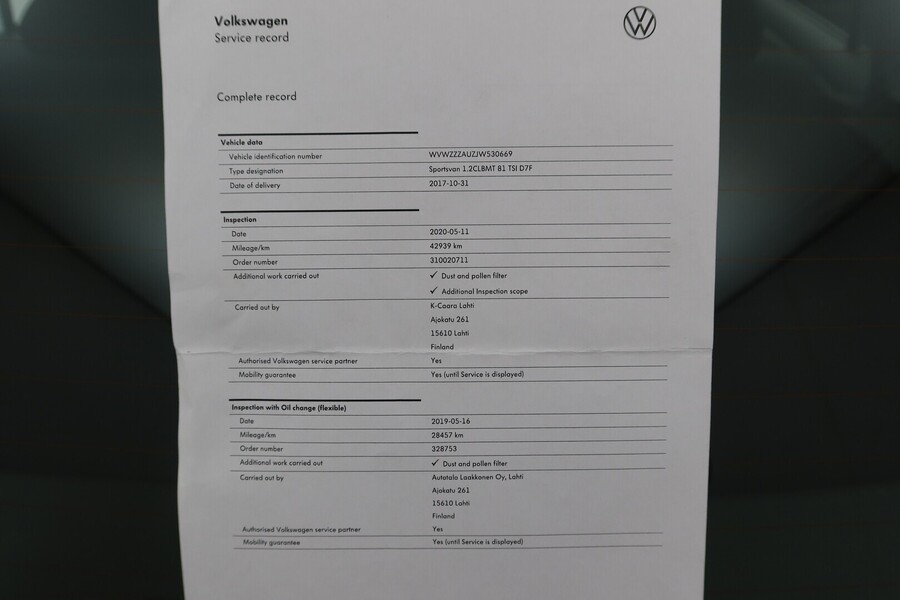 Volkswagen Golf Sportsvan vaihtoauto