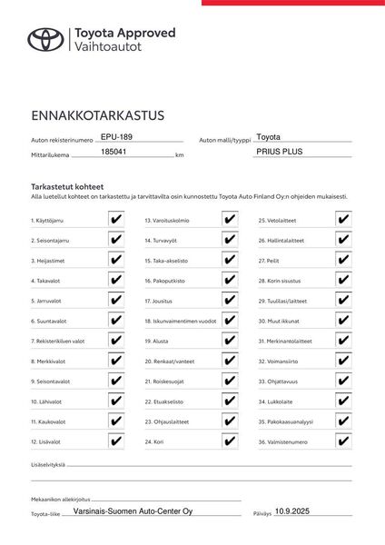 Toyota Prius+ vaihtoauto