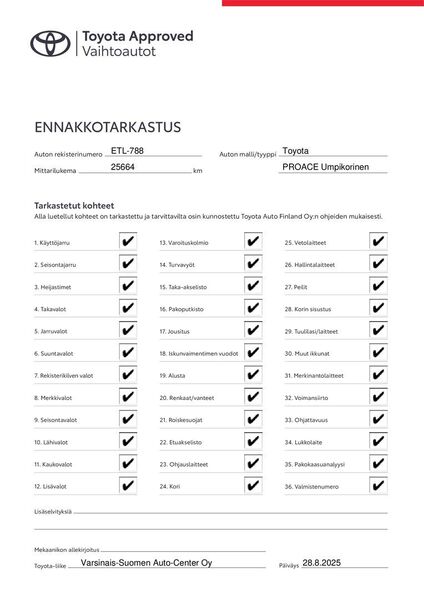 Toyota Proace EV vaihtoauto