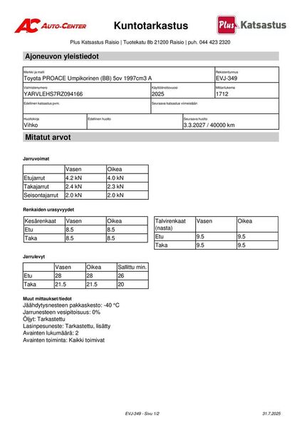 Toyota Proace vaihtoauto