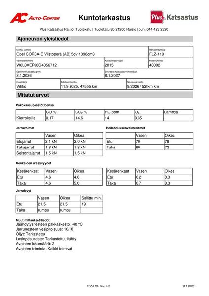 Opel Corsa vaihtoauto