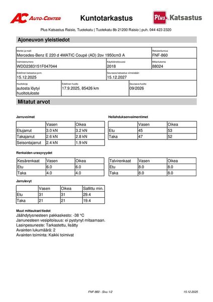 Mercedes-Benz E vaihtoauto