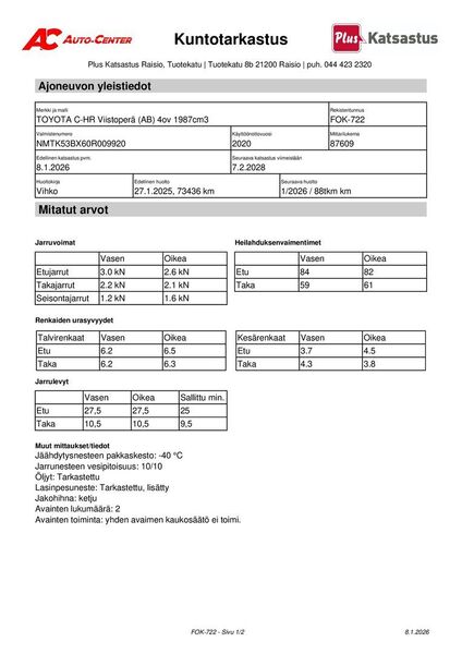 Toyota C-HR vaihtoauto