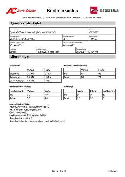 Opel Astra vaihtoauto