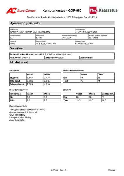 Toyota RAV4 vaihtoauto