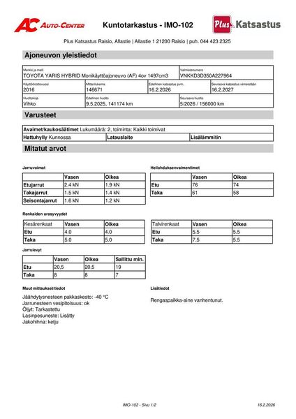 Toyota Yaris vaihtoauto