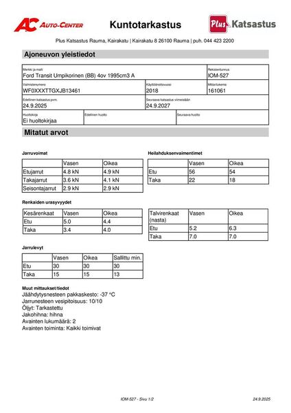 Ford Transit vaihtoauto