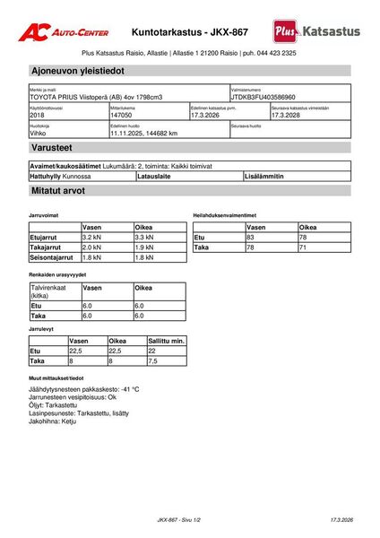 Toyota Prius vaihtoauto