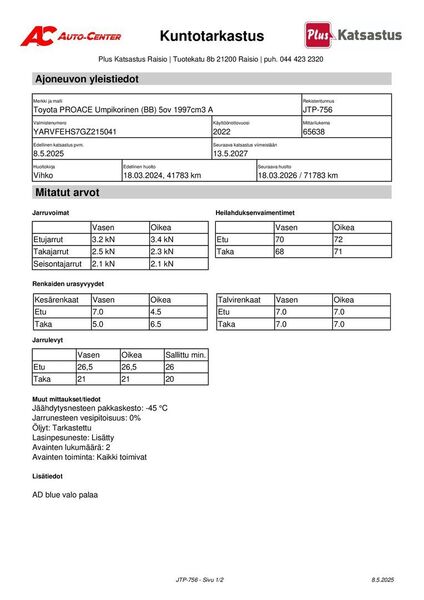 Toyota Proace vaihtoauto