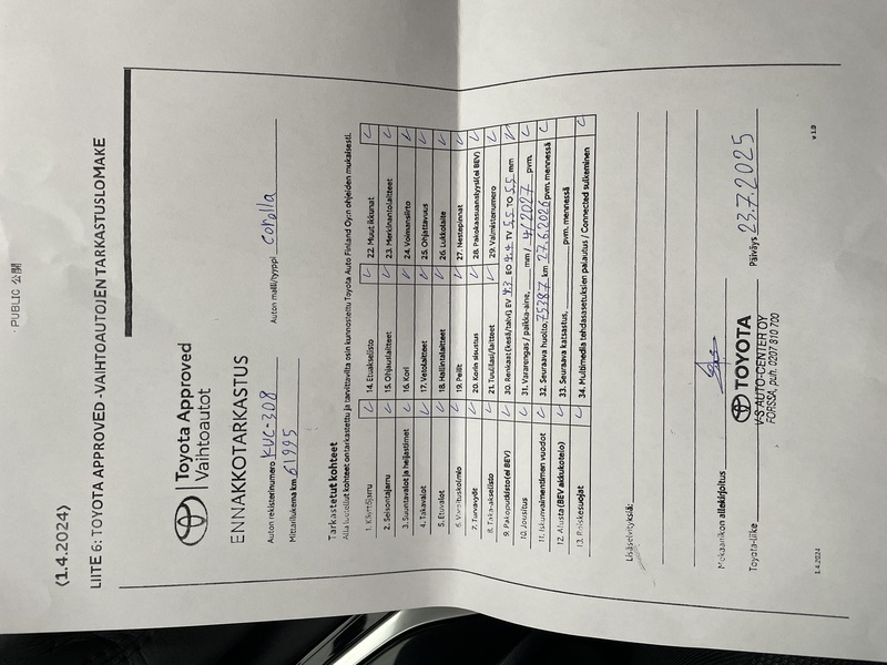 Toyota Corolla vaihtoauto