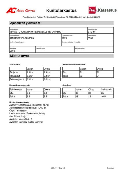 Toyota RAV4 vaihtoauto