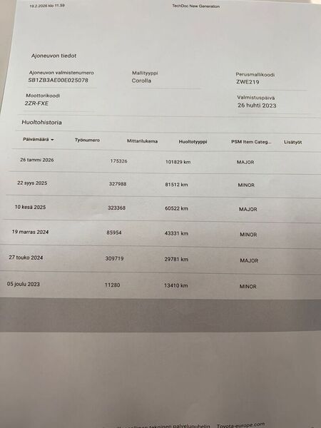 Toyota Corolla vaihtoauto