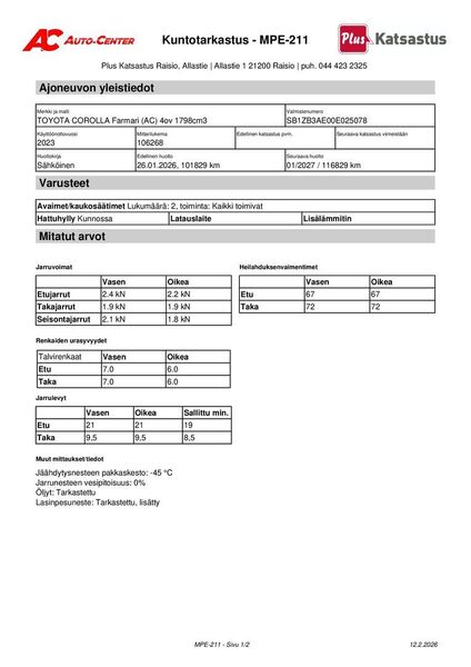 Toyota Corolla vaihtoauto