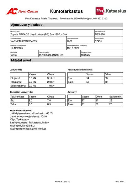 Toyota Proace vaihtoauto