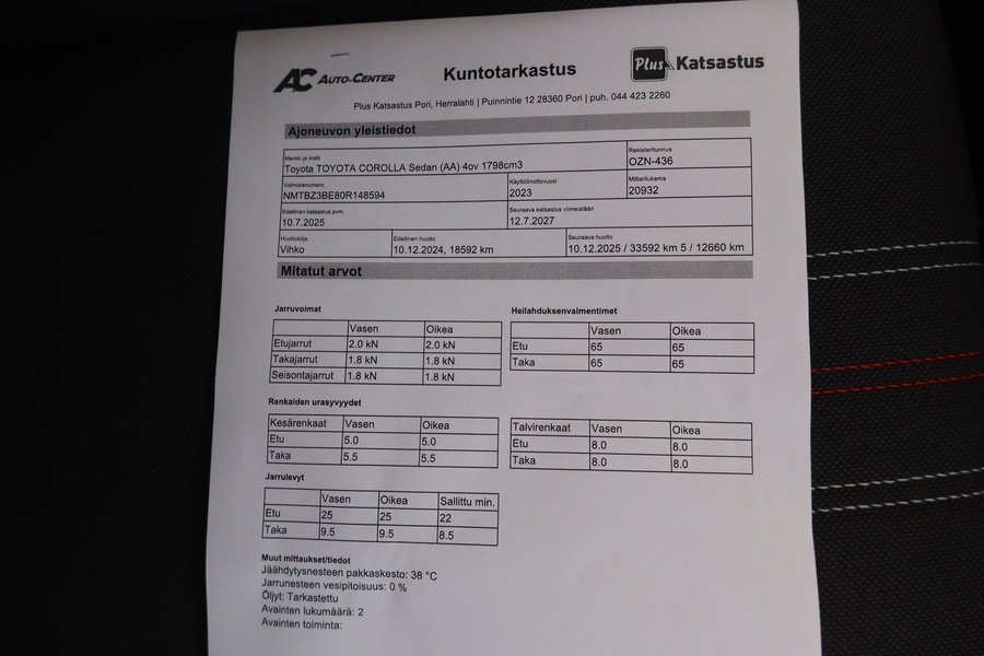 Toyota Corolla vaihtoauto